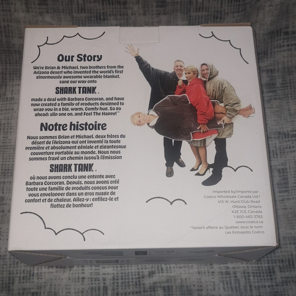 The Comfy Original Luxurious Sherpa Lined Wearable Blanket Charcoal NWT NEW - Picture 7 of 13